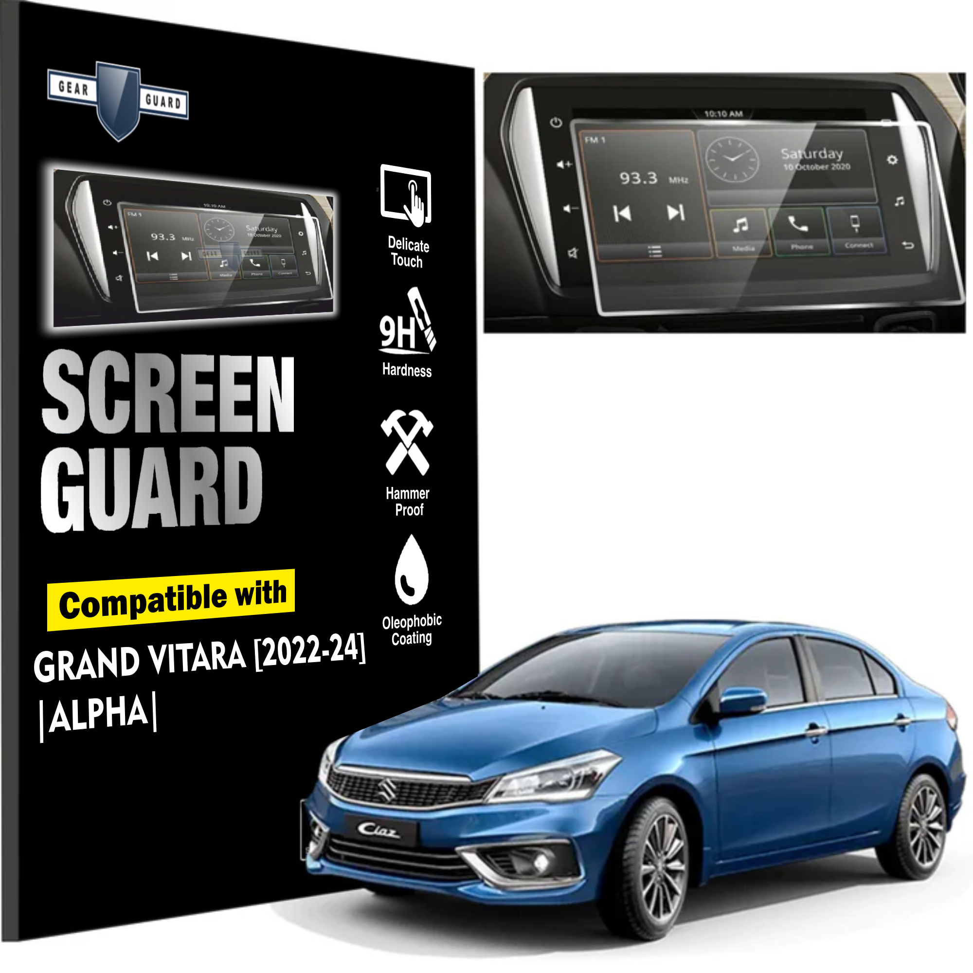 Maruti Suzuki Ciaz Touch Screen Guard [2019-2023]