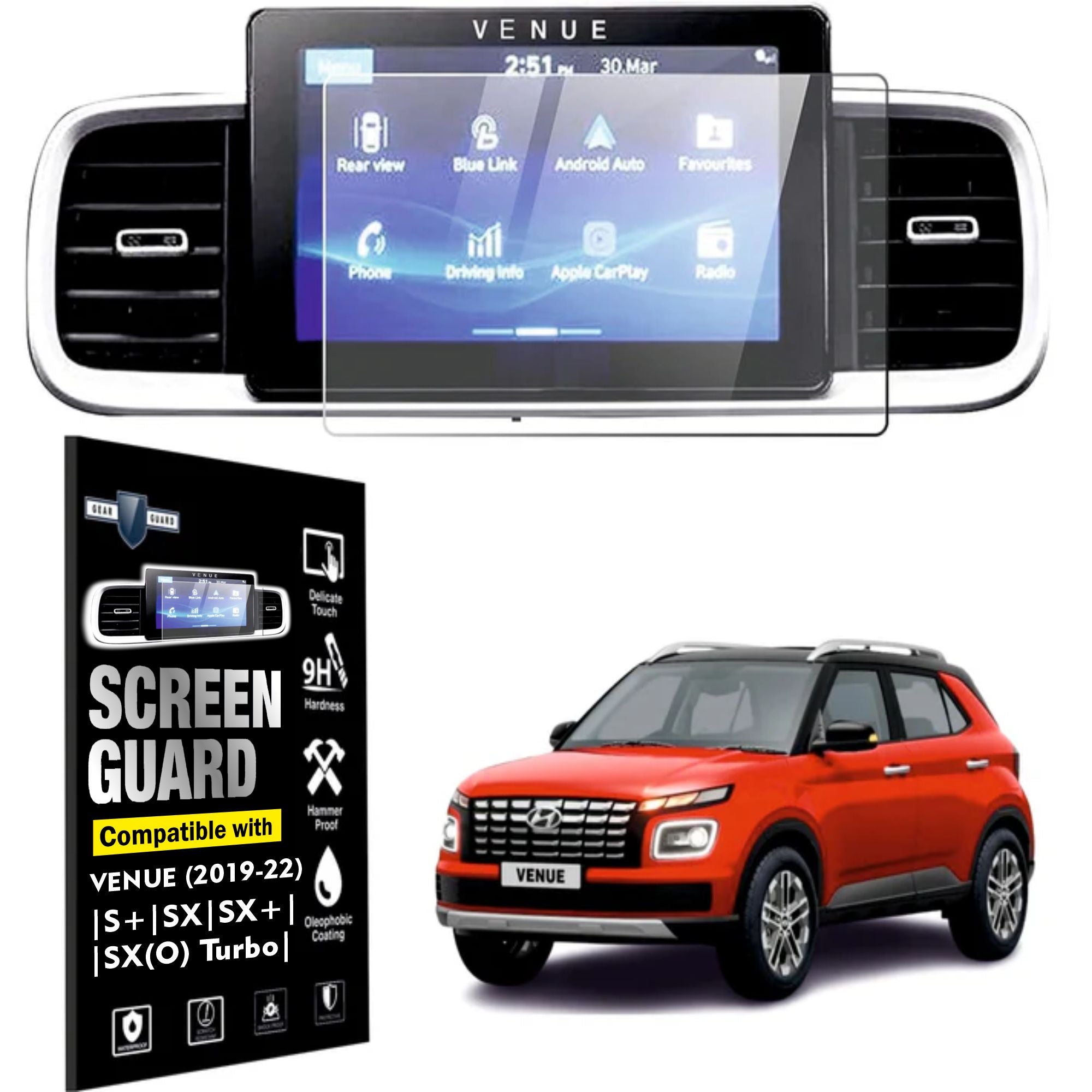 Hyundai Venue Touch Screen Guard [2019-2022]