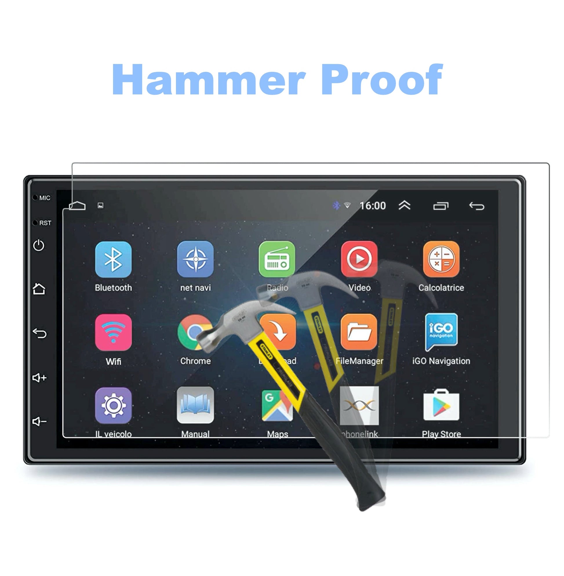 Aftermarket GoMechanic 7inch Full Android System Accessories Touch Screen Guard -S7C_UNI7GO