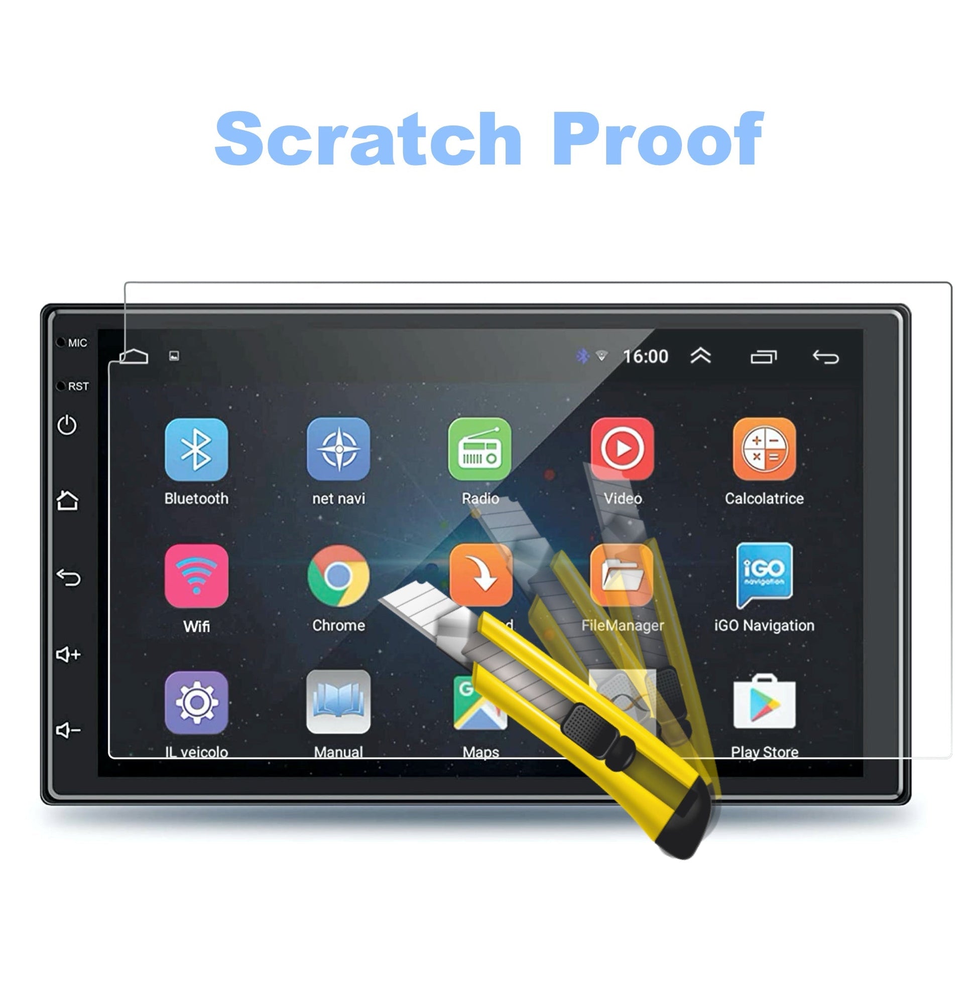 Godryft 7inch Full Android System Accessories Touch Screen Guard -GODRYFT_7INCH