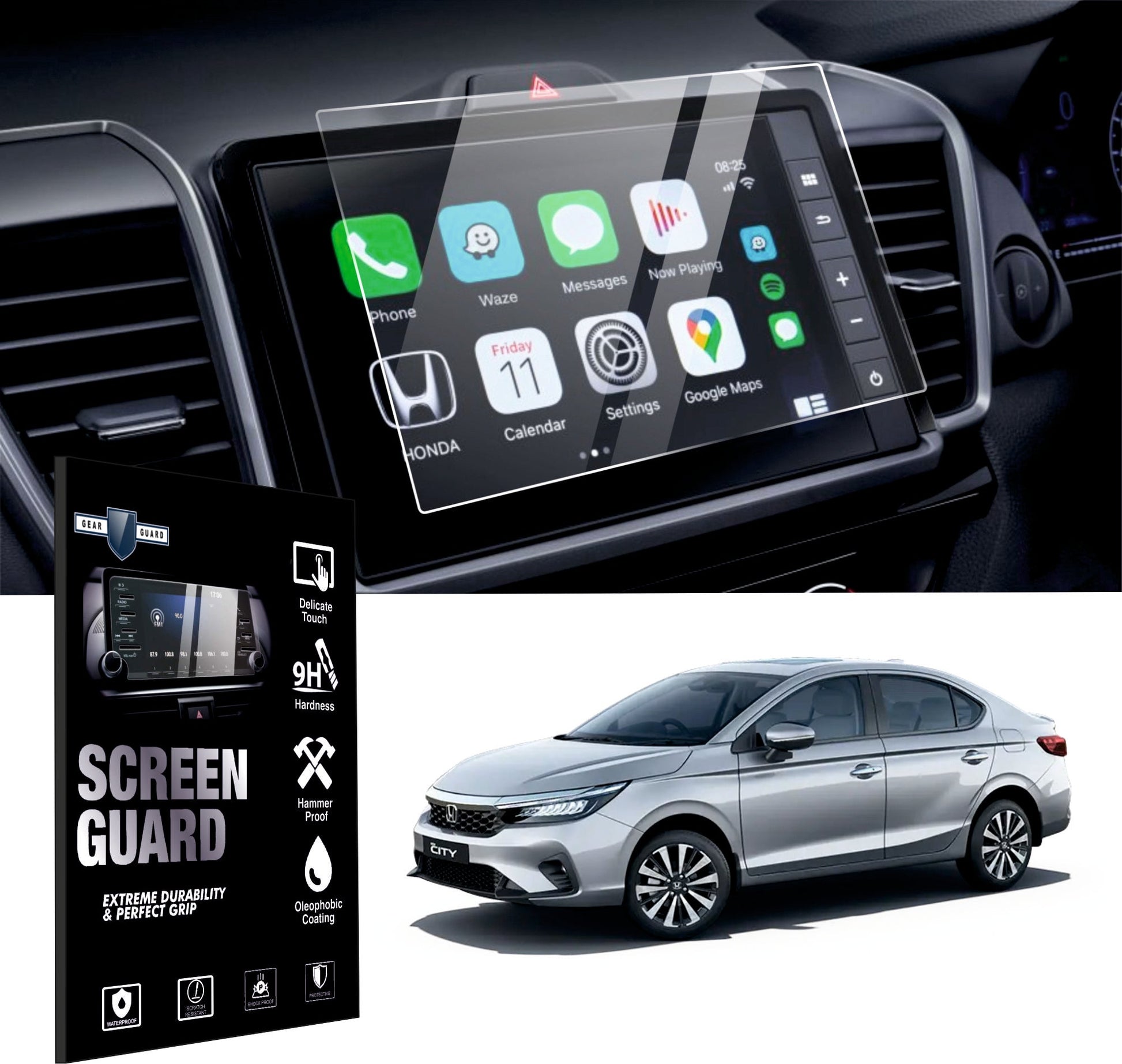 Honda City 2020 Accessories Touch Screen Guard -CITY_2020