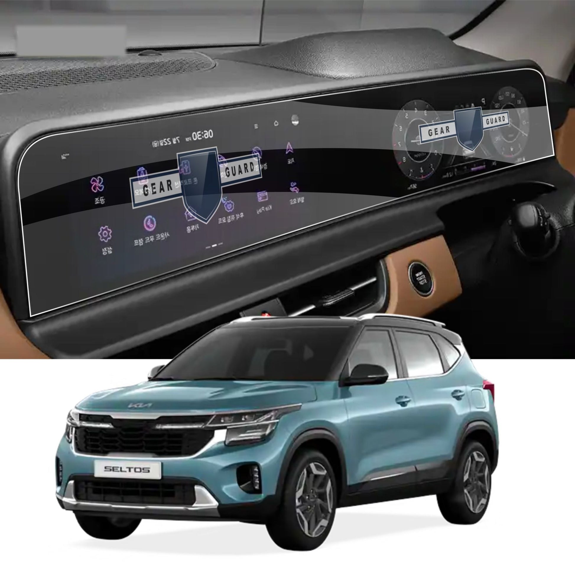 Kia Seltos Facelift 2023 Accessories Touch Screen Guard -SELTOS_FULL_C