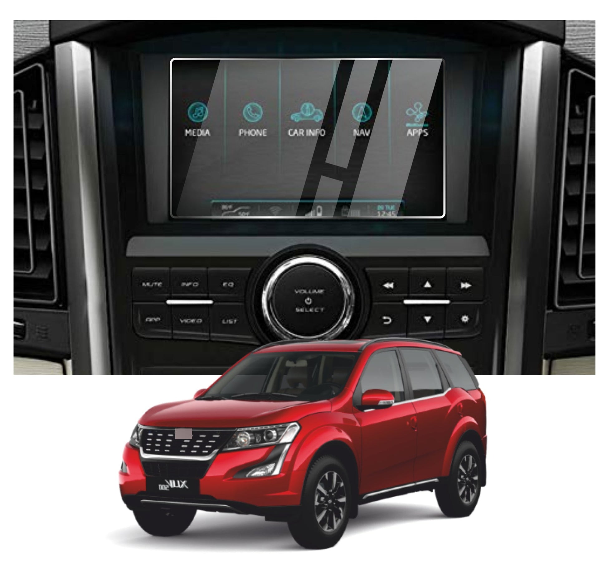 Mahindra XUV 500 Accessories Touch Screen Guard -XUV500