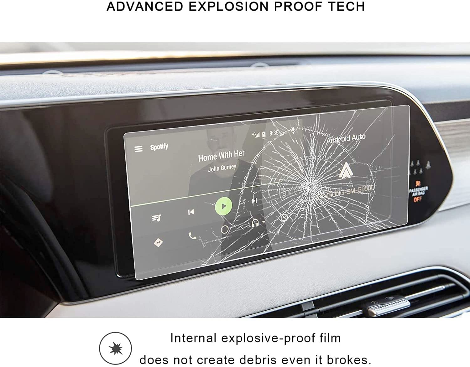 Mahindra XUV 700 8"inch Accessories Touch Screen Guard -SG_XUV_8"_C