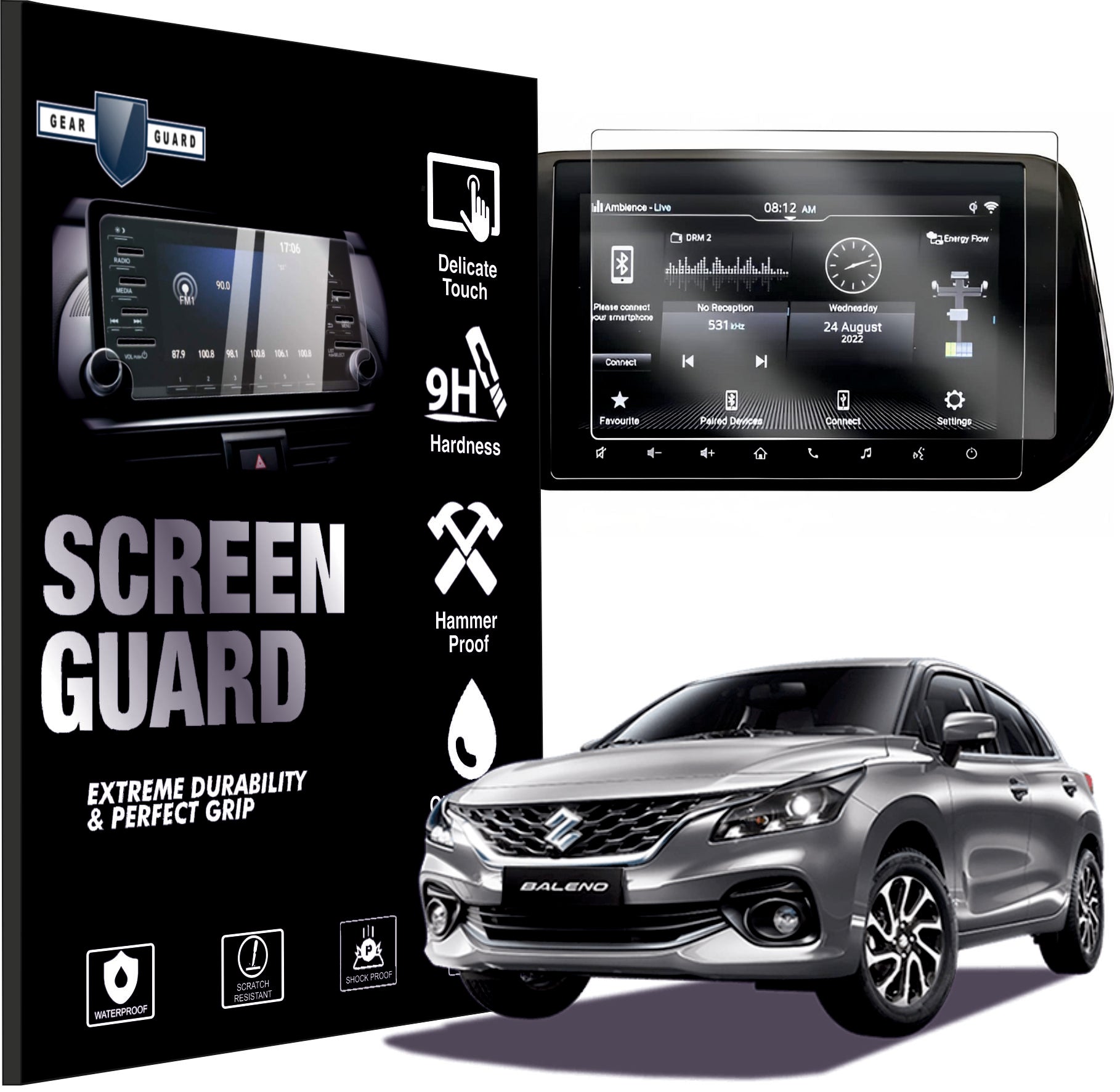 Maruti Suzuki Baleno Facelift 2022 Accessories Touch Screen Guard -BALENO_FACELIFT_G