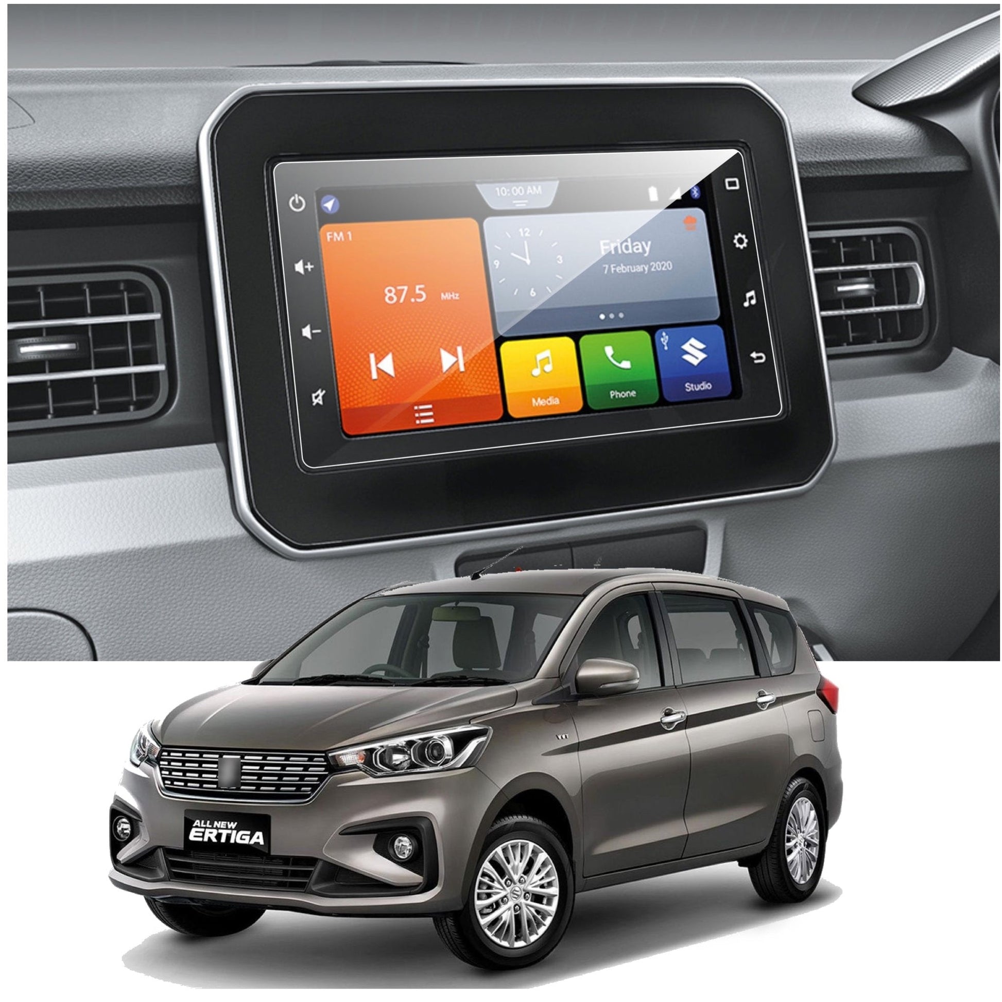 Maruti Suzuki Ertiga Accessories Touch screen Guard 2019-2021 -NEW_MARUTI_4