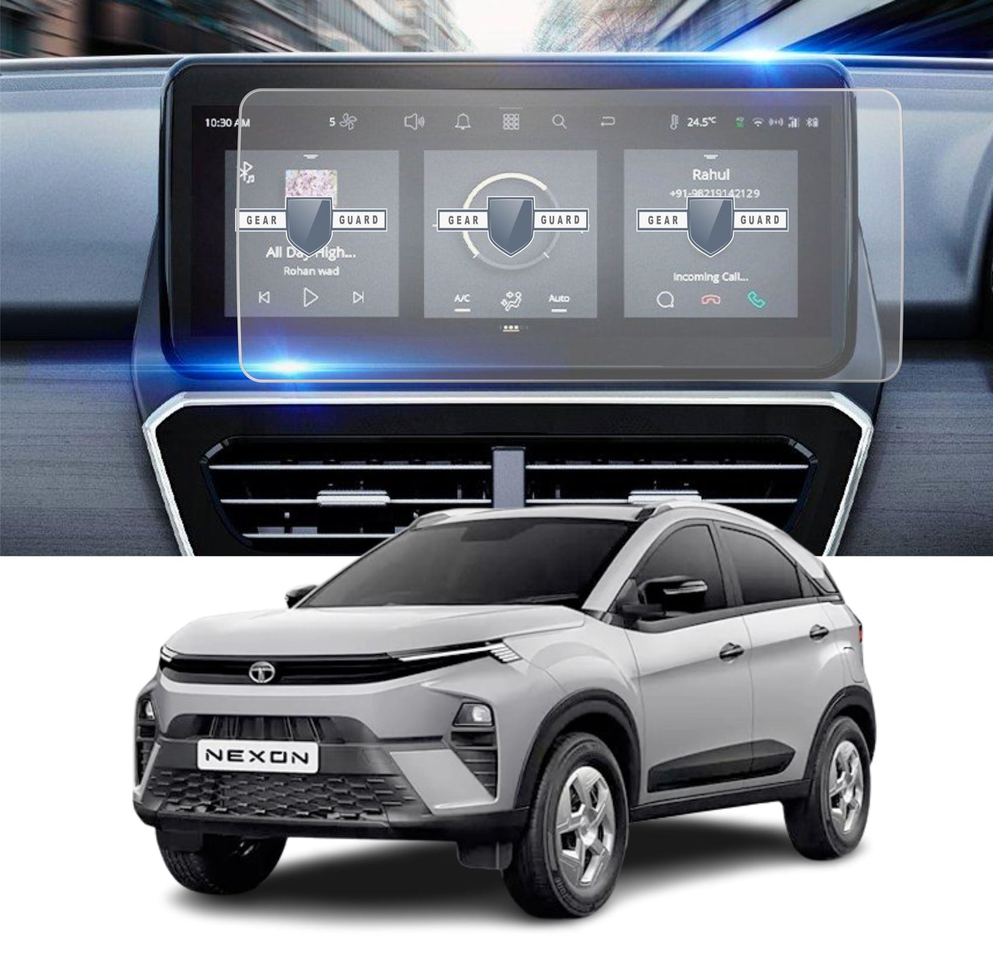 Tata Nexon Facelift Touch Screen Guard [2023-2024] -M10M_NEXON_ROUND